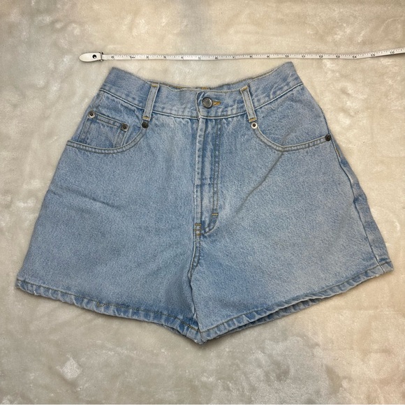 Vintage Esprit High Rise Light Wash Denim Mom Shorts Size 1/2 - Picture 5 of 13